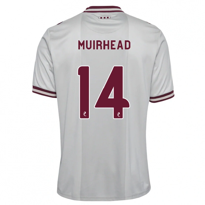 Danxen Damen Owen Muirhead #14 Weiß Burgunder Auswärtstrikot Trikot 2026/27 T-Shirt