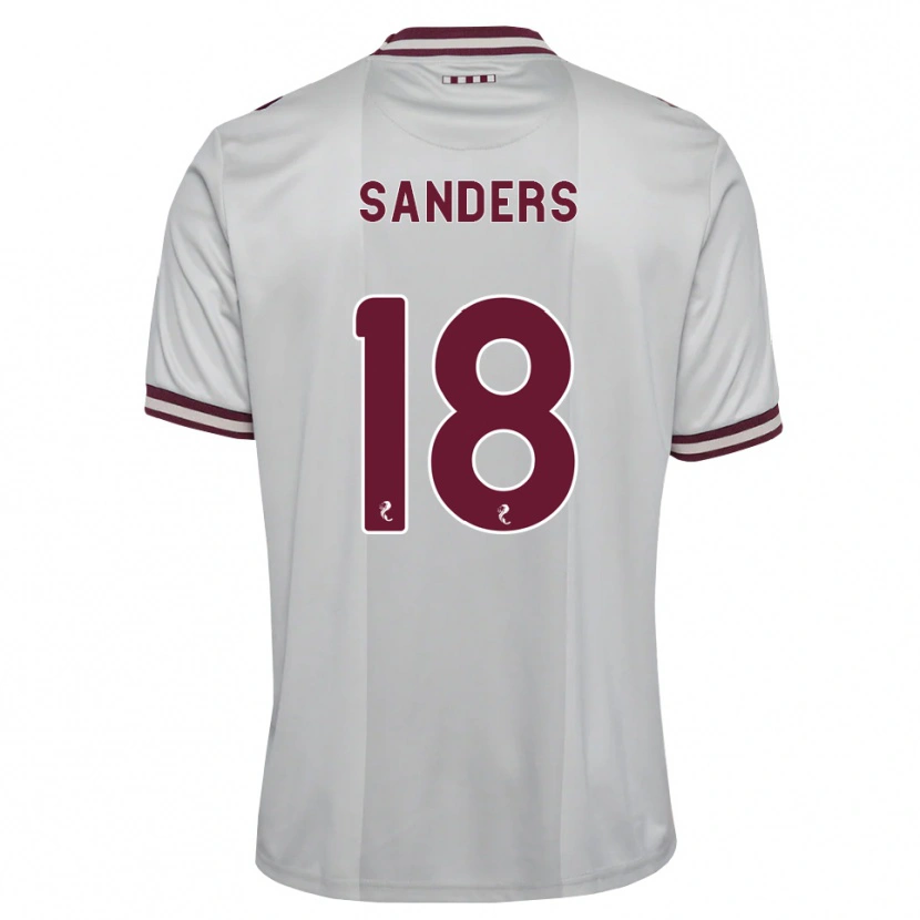 Danxen Damen Charlie Sanders #18 Weiß Burgunder Auswärtstrikot Trikot 2026/27 T-Shirt
