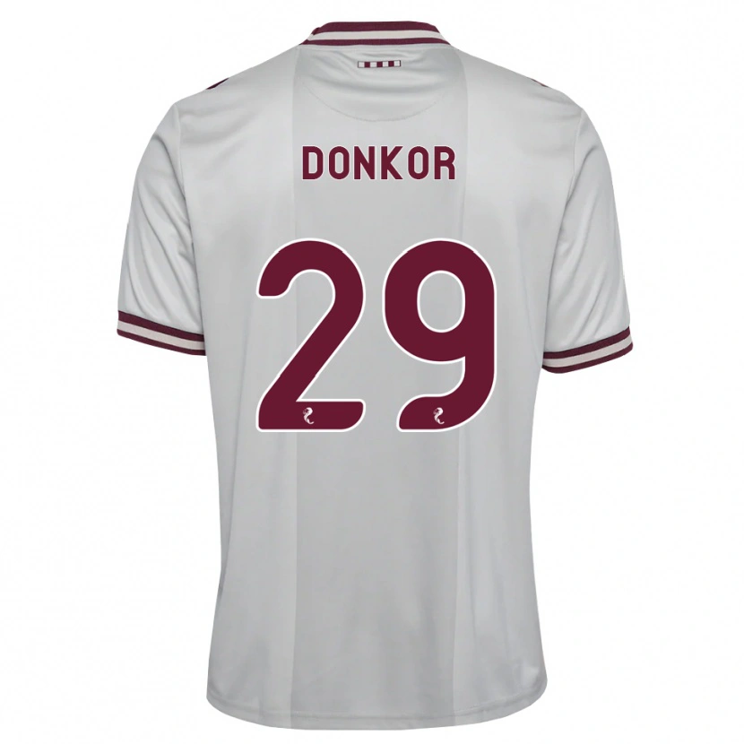 Danxen Damen Jaedon Donkor #29 Weiß Burgunder Auswärtstrikot Trikot 2026/27 T-Shirt