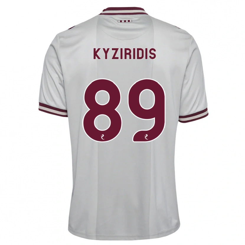 Danxen Damen Alexandros Kyziridis #89 Weiß Burgunder Auswärtstrikot Trikot 2026/27 T-Shirt