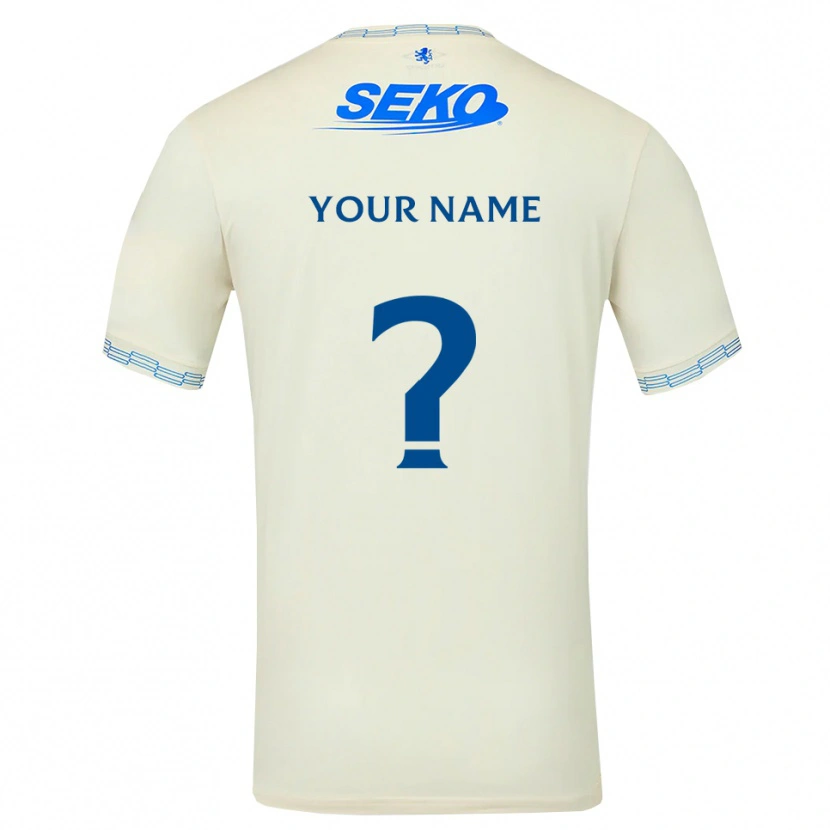Danxen Damen Ihren Namen #0 Tiefseeblau Weiß Auswärtstrikot Trikot 2026/27 T-Shirt