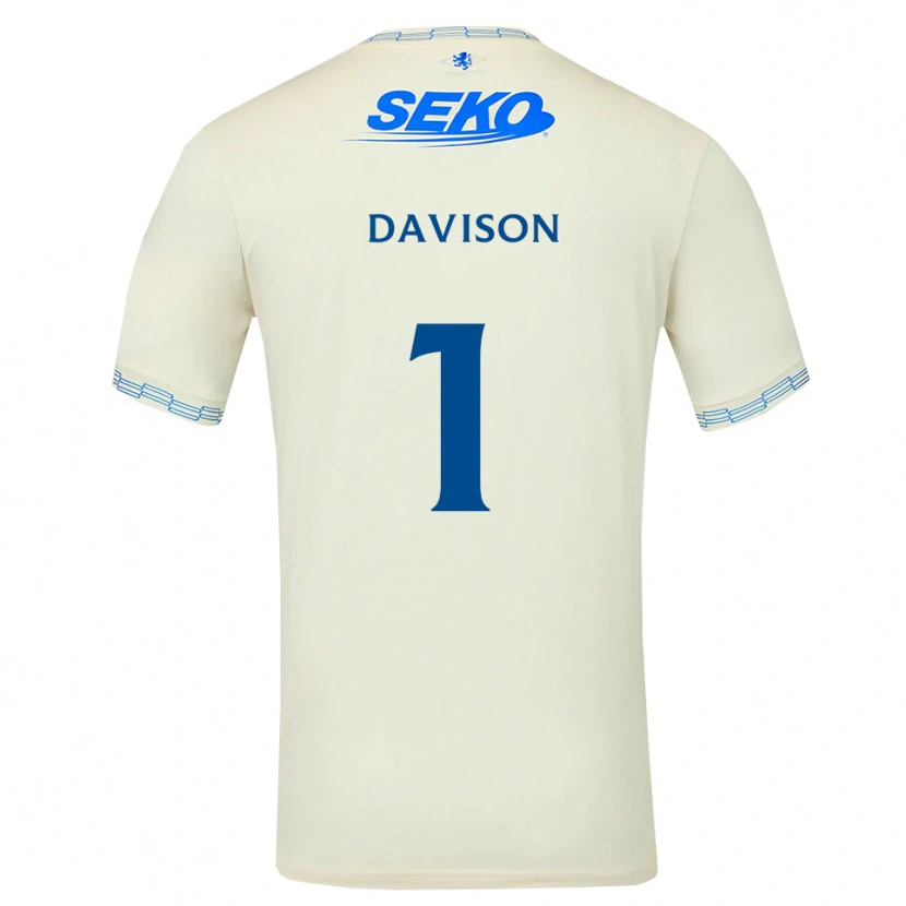 Danxen Damen Hannah Davison #1 Tiefseeblau Weiß Auswärtstrikot Trikot 2026/27 T-Shirt