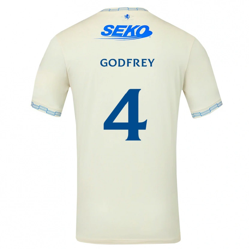 Danxen Damen Ben Godfrey #4 Tiefseeblau Weiß Auswärtstrikot Trikot 2026/27 T-Shirt
