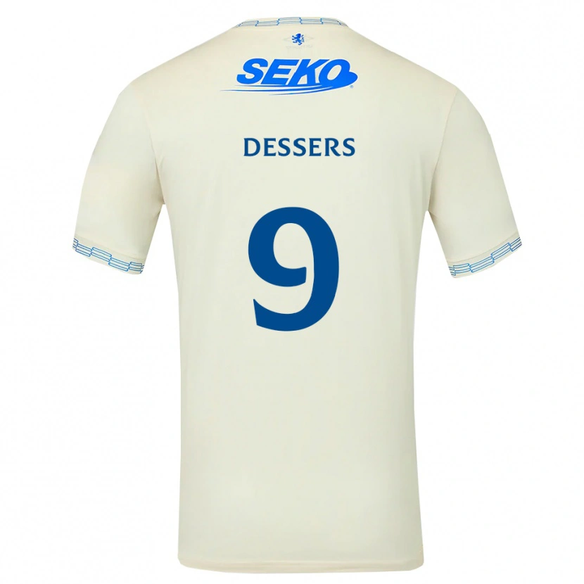 Danxen Damen Cyriel Dessers #9 Tiefseeblau Weiß Auswärtstrikot Trikot 2026/27 T-Shirt