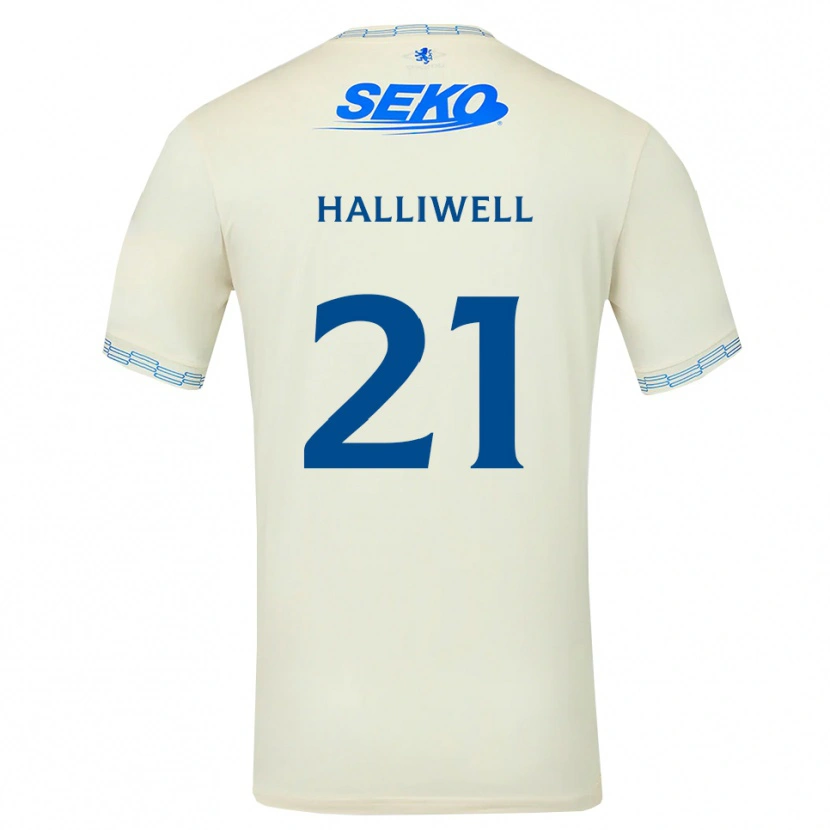 Danxen Damen Alfie Halliwell #21 Tiefseeblau Weiß Auswärtstrikot Trikot 2026/27 T-Shirt