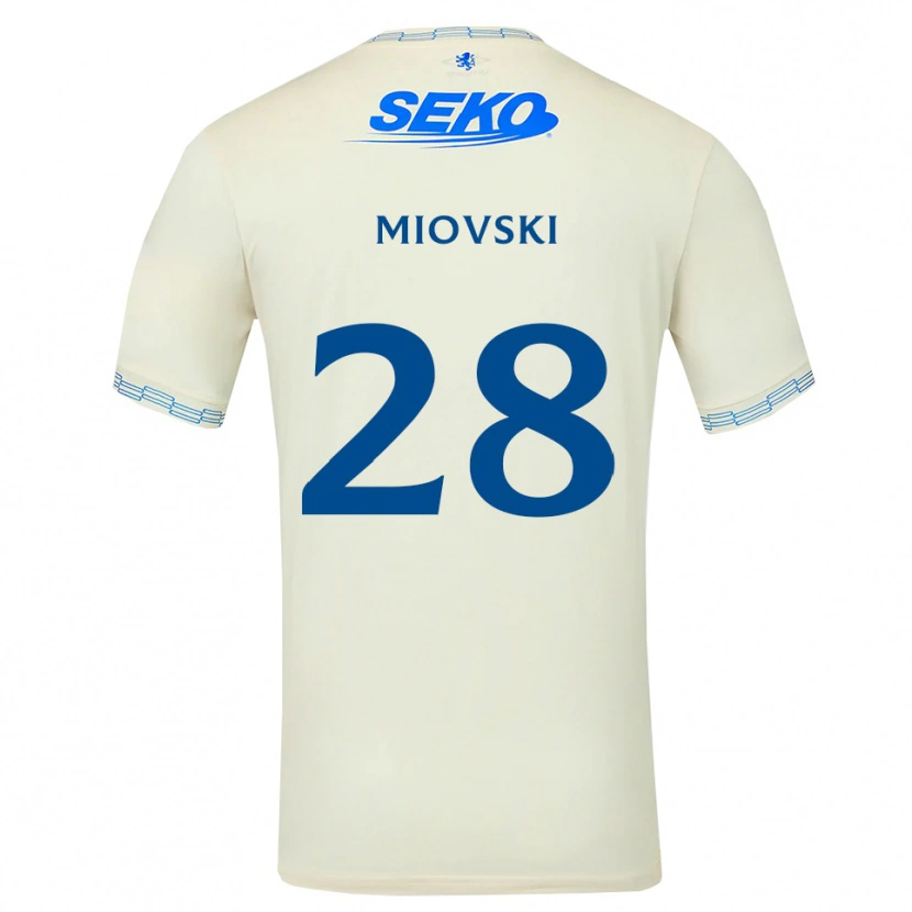 Danxen Damen Bojan Miovski #28 Tiefseeblau Weiß Auswärtstrikot Trikot 2026/27 T-Shirt