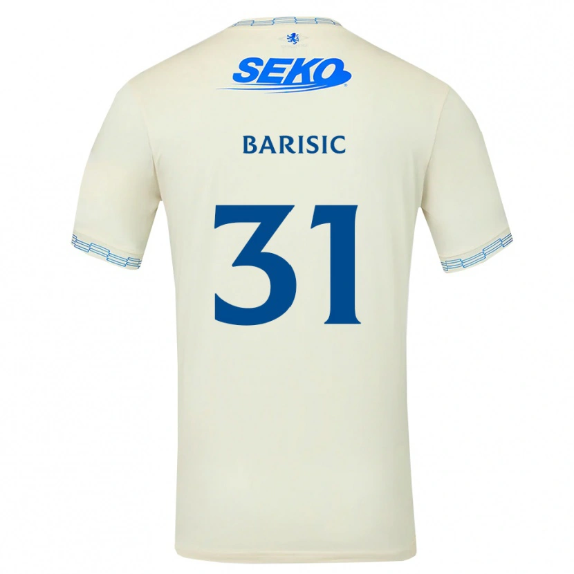 Danxen Damen Borna Barisic #31 Tiefseeblau Weiß Auswärtstrikot Trikot 2026/27 T-Shirt