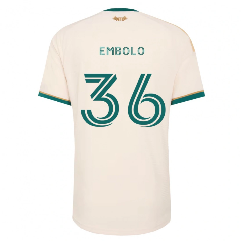 Danxen Damen Breel Embolo #36 Champagner Grün Auswärtstrikot Trikot 2026/27 T-Shirt