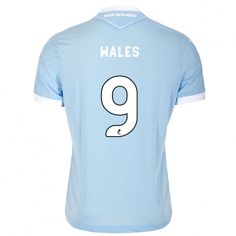 Danxen Damen Bobby Wales #9 Himmelblau Weiß Auswärtstrikot Trikot 2026/27 T-Shirt