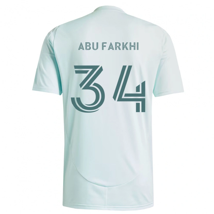 Danxen Damen Sayed Abu Farkhi #34 Weiß Hellgrün Auswärtstrikot Trikot 2026/27 T-Shirt