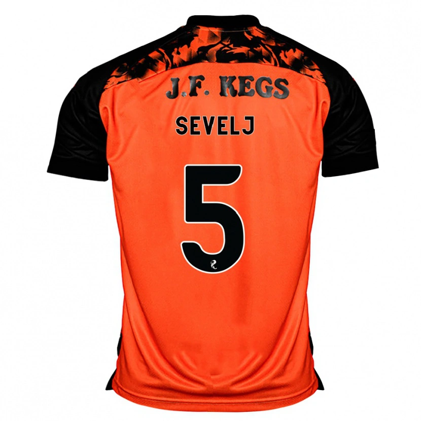 Danxen Kinder Vicko Sevelj #5 Orange Schwarz Weiß Heimtrikot Trikot 2026/27 T-Shirt