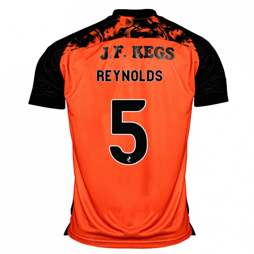 Danxen Kinder Nairn Reynolds #5 Orange Schwarz Weiß Heimtrikot Trikot 2026/27 T-Shirt