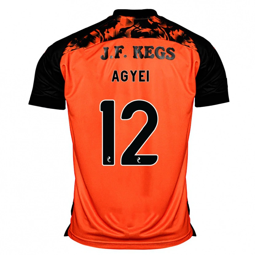 Danxen Kinder Emmanuel Agyei #12 Orange Schwarz Weiß Heimtrikot Trikot 2026/27 T-Shirt