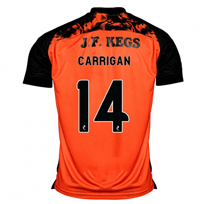 Danxen Kinder Leo Carrigan #14 Orange Schwarz Weiß Heimtrikot Trikot 2026/27 T-Shirt
