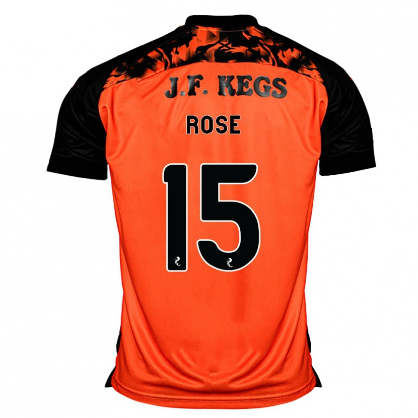 Danxen Kinder Lachlan Rose #15 Orange Schwarz Weiß Heimtrikot Trikot 2026/27 T-Shirt