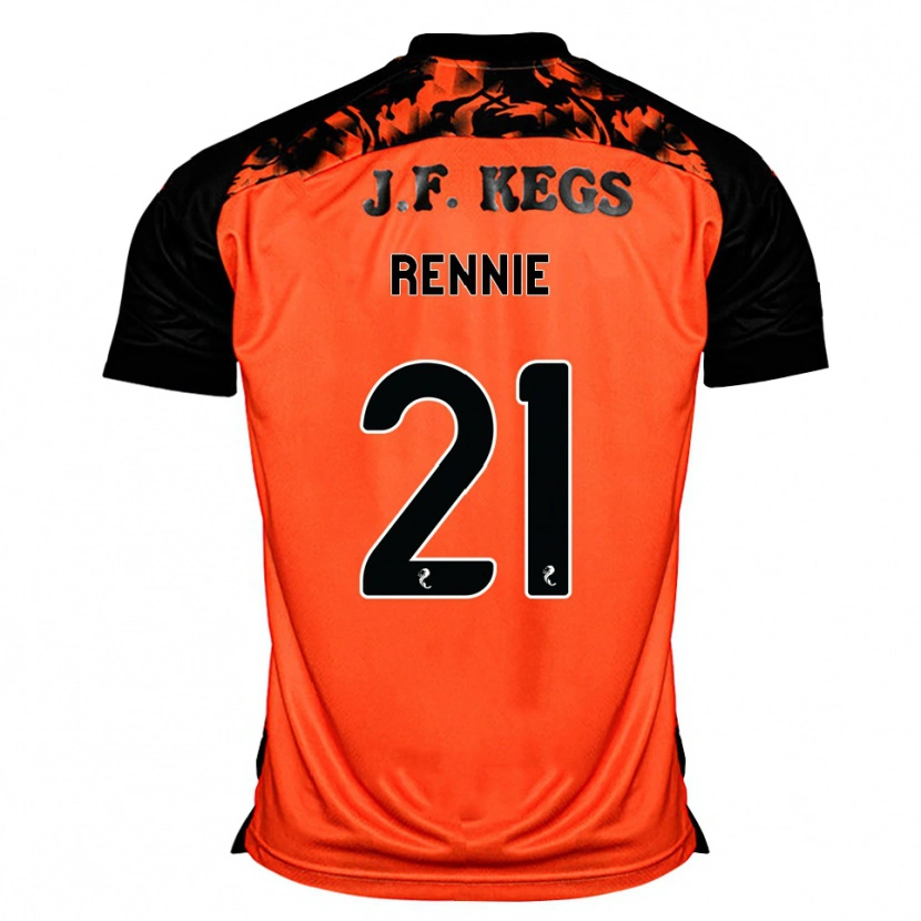Danxen Kinder Beth Rennie #21 Orange Schwarz Weiß Heimtrikot Trikot 2026/27 T-Shirt