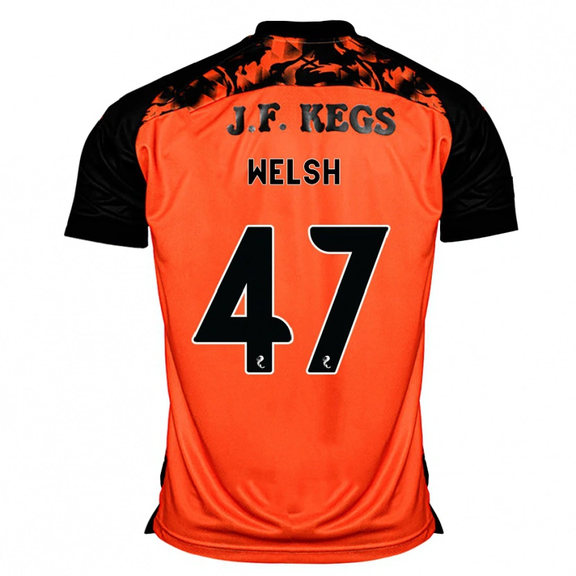 Danxen Kinder Harry Welsh #47 Orange Schwarz Weiß Heimtrikot Trikot 2026/27 T-Shirt