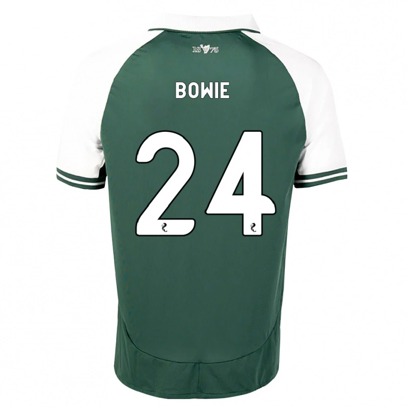 Danxen Kinder Tegan Bowie #24 Seegrün Weiß Heimtrikot Trikot 2026/27 T-Shirt