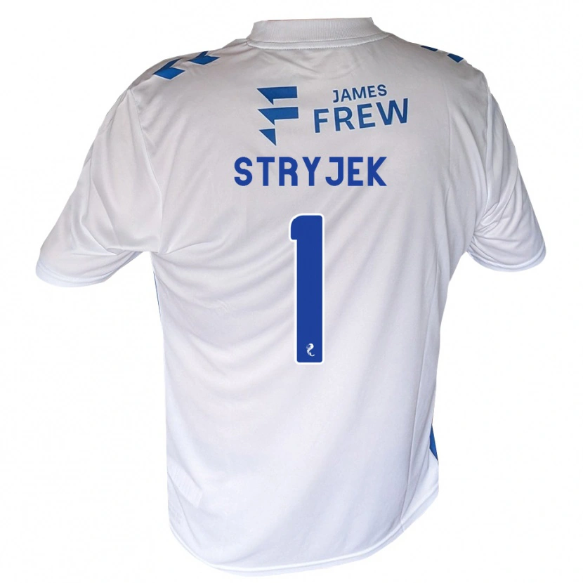 Danxen Kinder Maksymilian Stryjek #1 Königsblau Weiß Heimtrikot Trikot 2026/27 T-Shirt