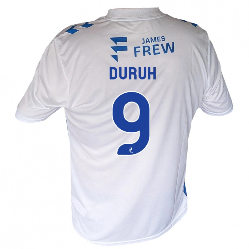 Danxen Kinder Samuel Duruh #9 Königsblau Weiß Heimtrikot Trikot 2026/27 T-Shirt