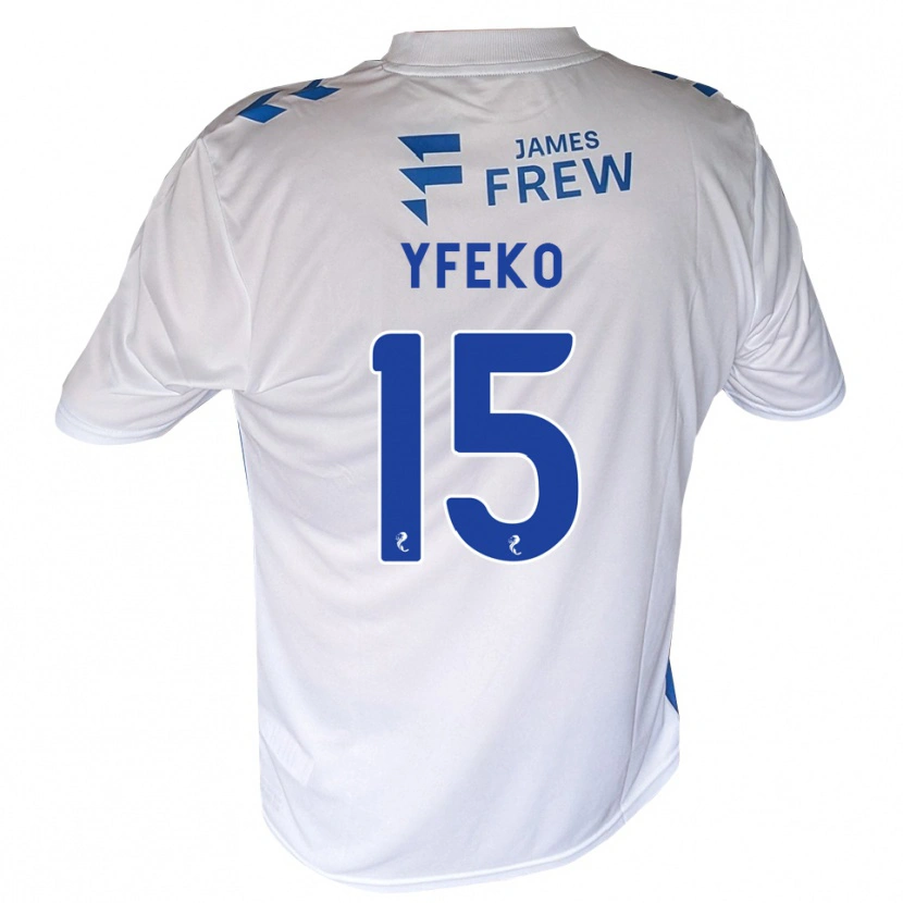 Danxen Kinder Johnly Yfeko #15 Königsblau Weiß Heimtrikot Trikot 2026/27 T-Shirt