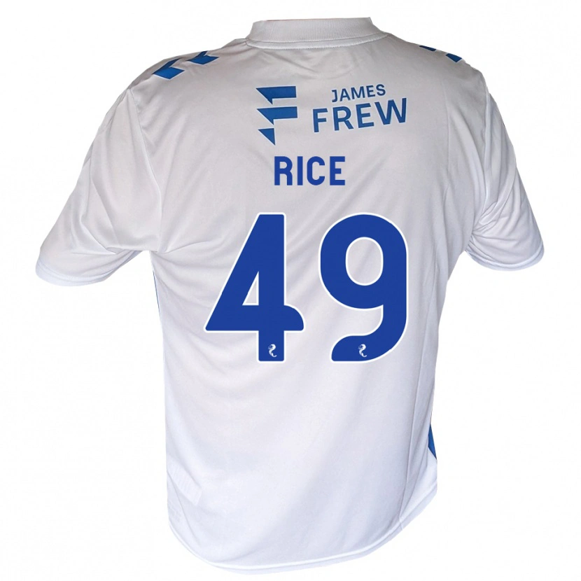 Danxen Kinder Bailey Rice #49 Königsblau Weiß Heimtrikot Trikot 2026/27 T-Shirt