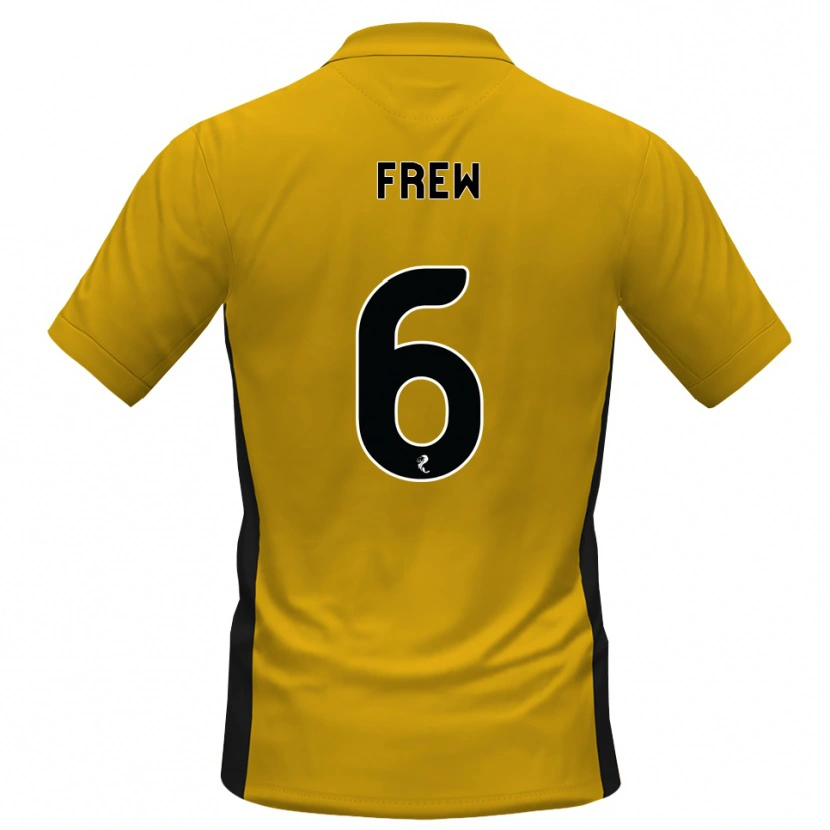 Danxen Kinder Natasha Frew #6 Orange Schwarz Heimtrikot Trikot 2026/27 T-Shirt