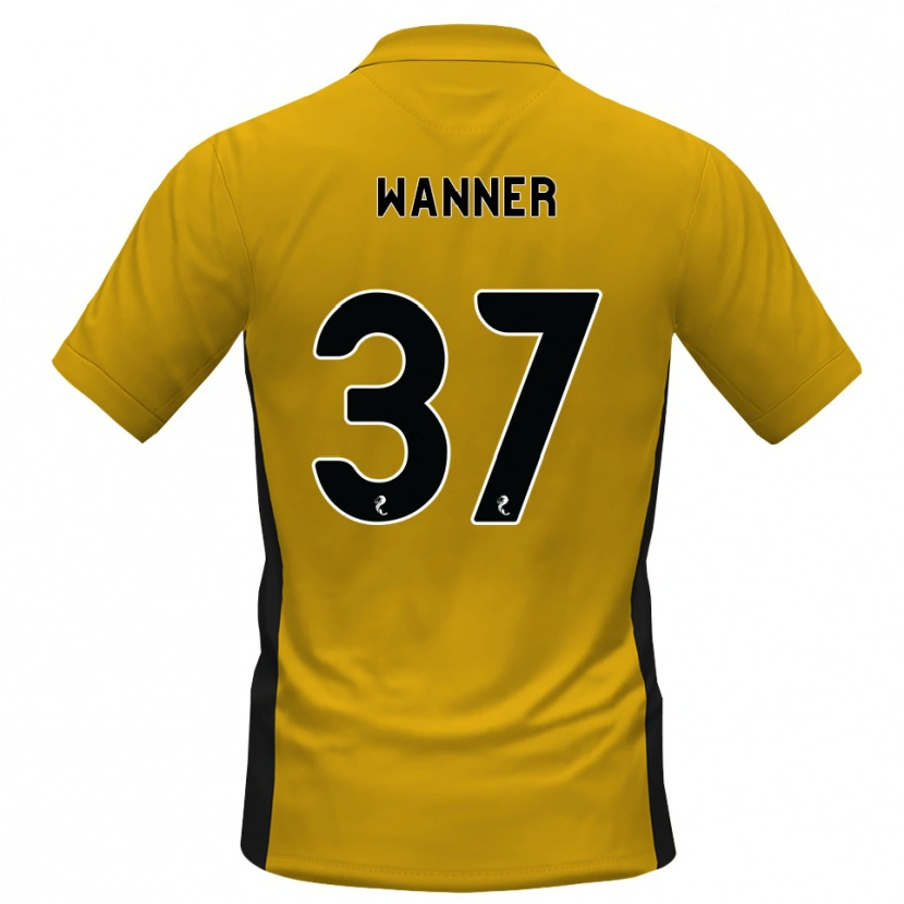Danxen Kinder Jannik Wanner #37 Orange Schwarz Heimtrikot Trikot 2026/27 T-Shirt