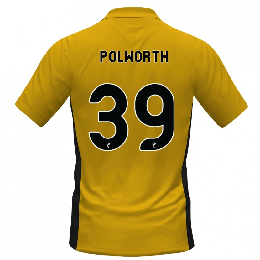 Danxen Kinder Liam Polworth #39 Orange Schwarz Heimtrikot Trikot 2026/27 T-Shirt