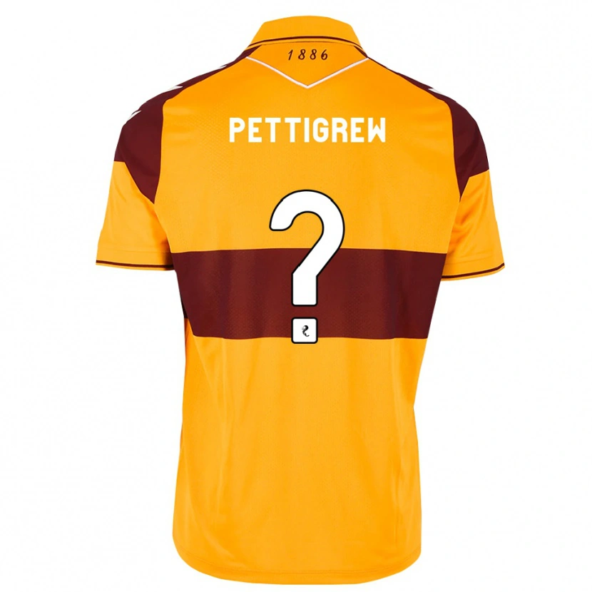 Danxen Kinder Matthew Pettigrew #0 Maroon Orange Heimtrikot Trikot 2026/27 T-Shirt