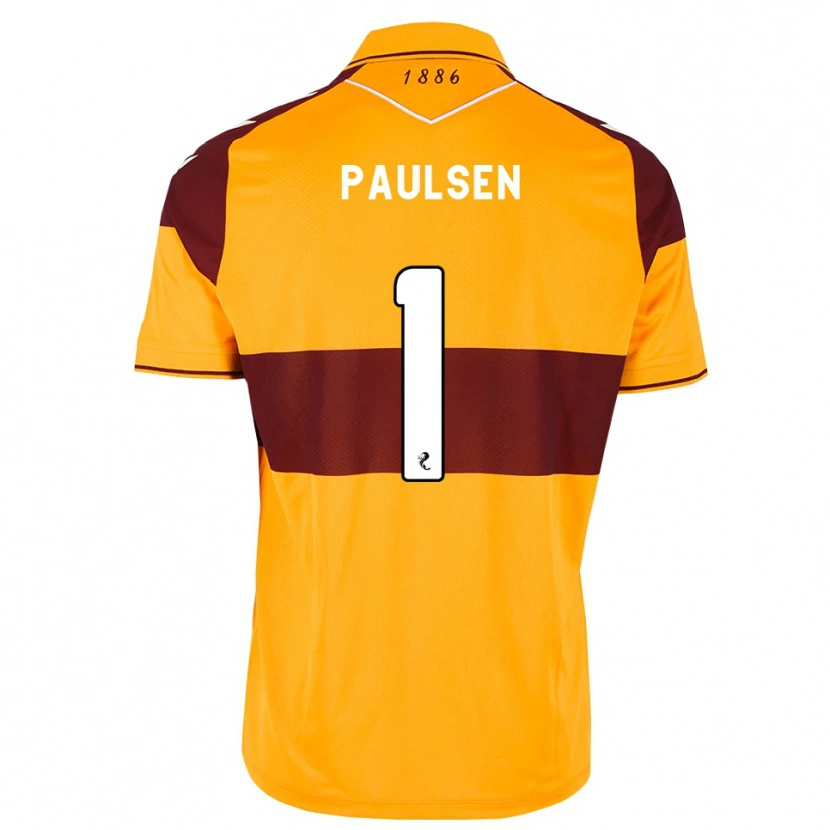 Danxen Kinder Alex Paulsen #1 Maroon Orange Heimtrikot Trikot 2026/27 T-Shirt