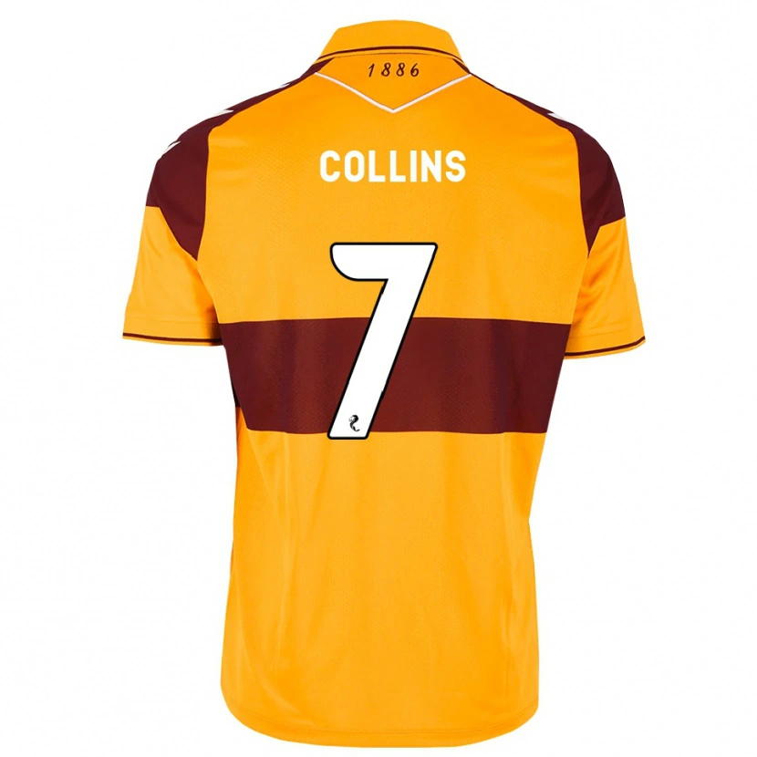 Danxen Kinder Bailley Collins #7 Maroon Orange Heimtrikot Trikot 2026/27 T-Shirt