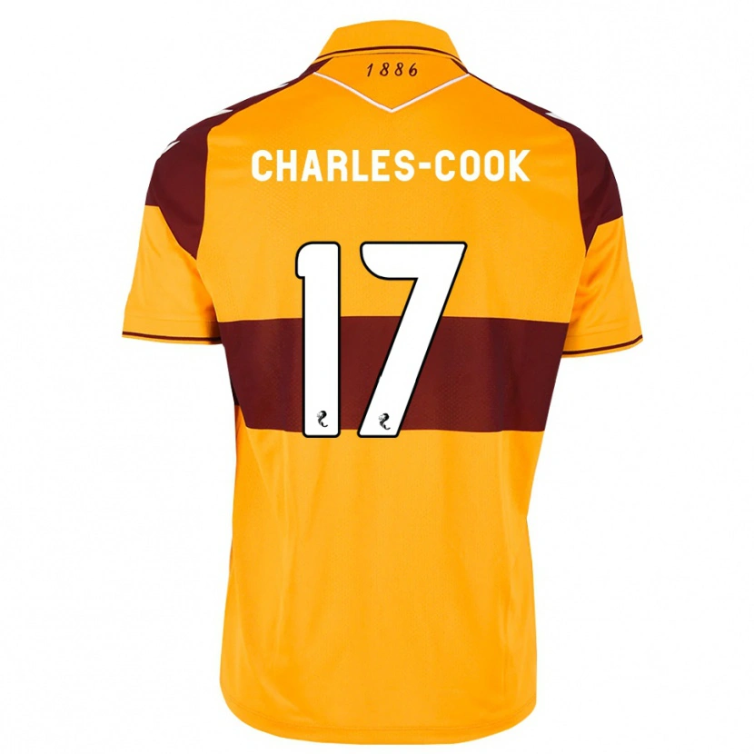 Danxen Kinder Regan Charles-Cook #17 Maroon Orange Heimtrikot Trikot 2026/27 T-Shirt