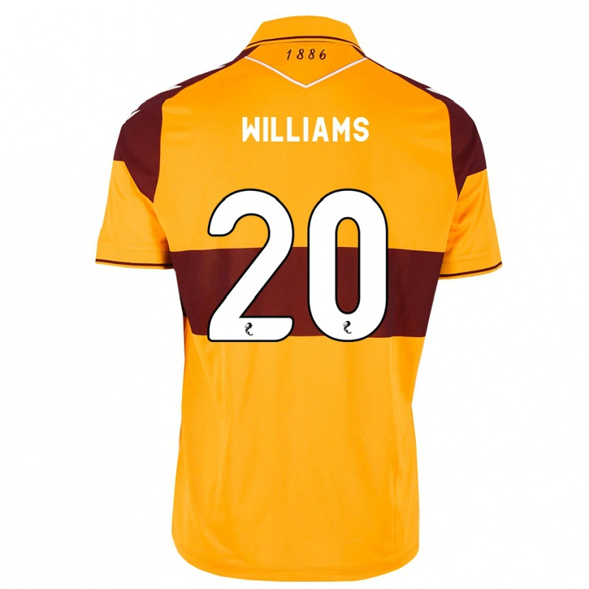 Danxen Kinder Dylan Williams #20 Maroon Orange Heimtrikot Trikot 2026/27 T-Shirt