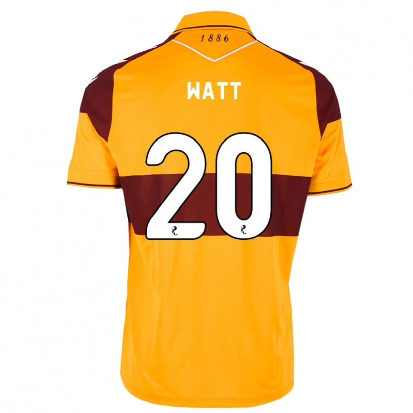 Danxen Kinder Elliot Watt #20 Maroon Orange Heimtrikot Trikot 2026/27 T-Shirt