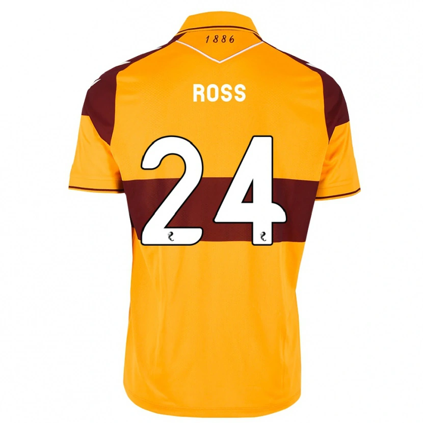 Danxen Kinder Luca Ross #24 Maroon Orange Heimtrikot Trikot 2026/27 T-Shirt