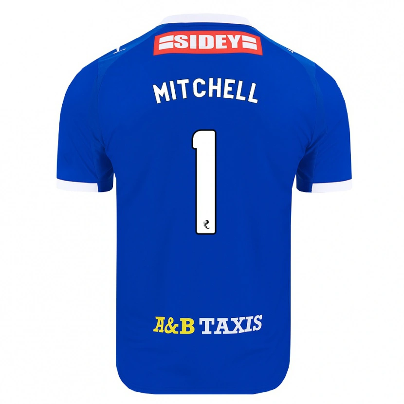 Danxen Kinder Ellie Mitchell #1 Blau Rot Gelb Heimtrikot Trikot 2026/27 T-Shirt