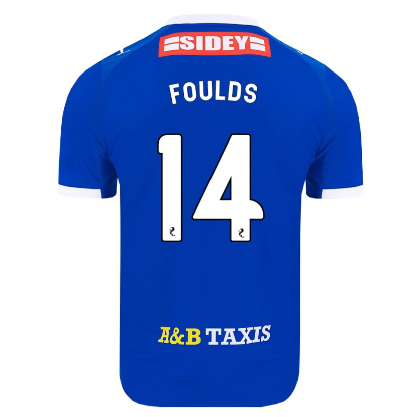 Danxen Kinder Matty Foulds #14 Blau Rot Gelb Heimtrikot Trikot 2026/27 T-Shirt