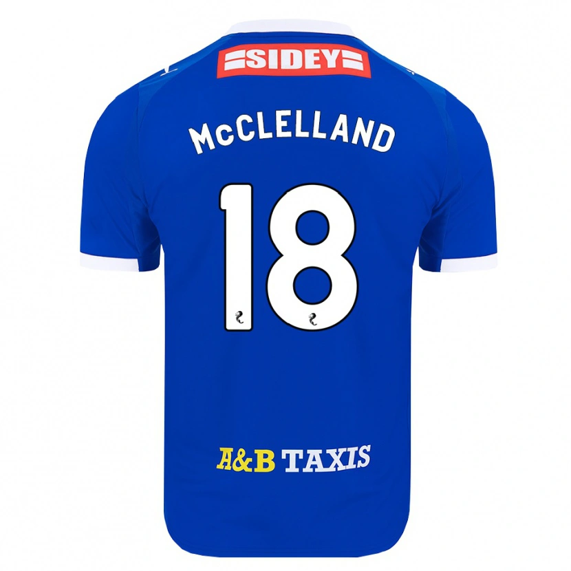 Danxen Kinder Sam Mcclelland #18 Blau Rot Gelb Heimtrikot Trikot 2026/27 T-Shirt
