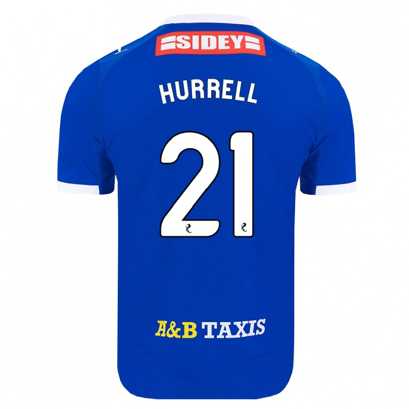 Danxen Kinder Olivia Hurrell #21 Blau Rot Gelb Heimtrikot Trikot 2026/27 T-Shirt