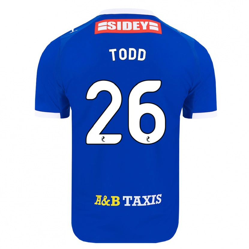 Danxen Kinder Matty Todd #26 Blau Rot Gelb Heimtrikot Trikot 2026/27 T-Shirt