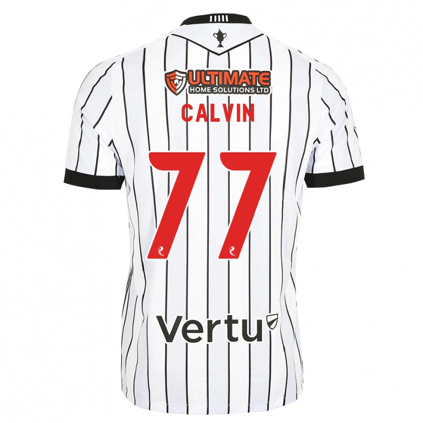 Danxen Kinder Jalmaro Calvin #77 Weiß Schwarz Rot Heimtrikot Trikot 2026/27 T-Shirt