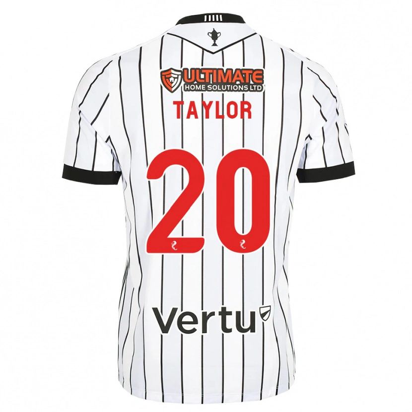 Danxen Kinder Fraser Taylor #20 Weiß Schwarz Rot Heimtrikot Trikot 2026/27 T-Shirt