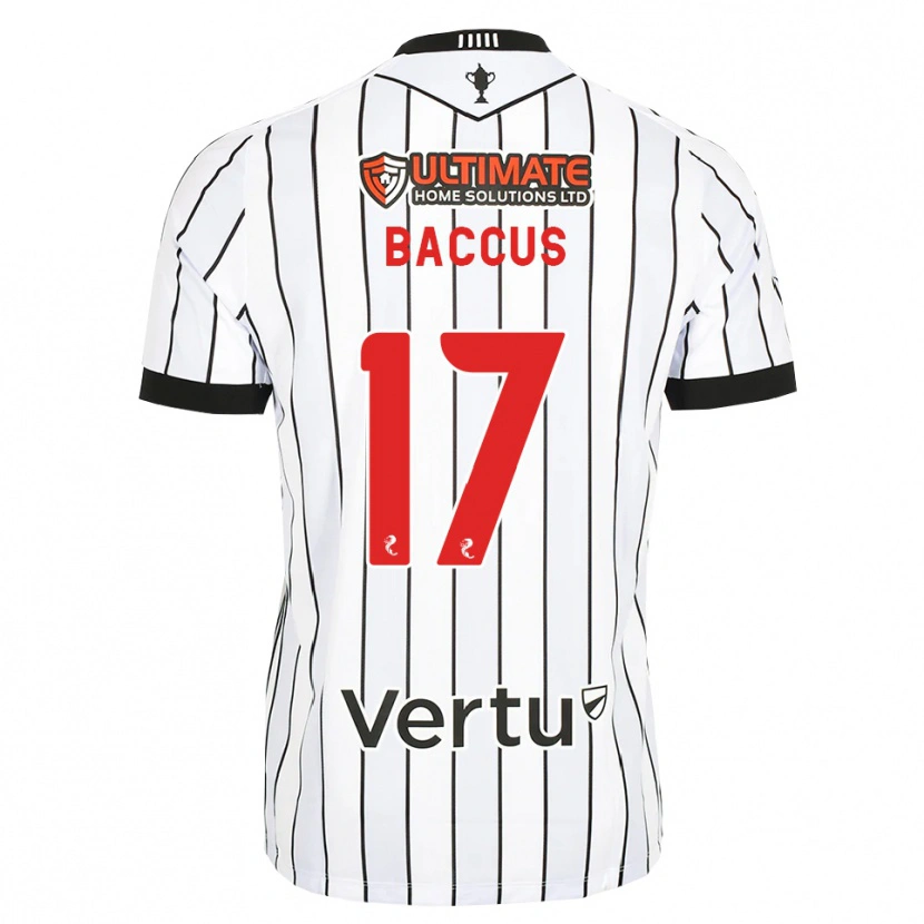 Danxen Kinder Keanu Baccus #17 Weiß Schwarz Rot Heimtrikot Trikot 2026/27 T-Shirt