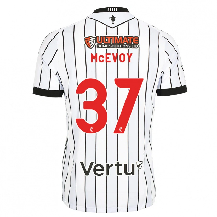 Danxen Kinder Carrick Mcevoy #37 Weiß Schwarz Rot Heimtrikot Trikot 2026/27 T-Shirt
