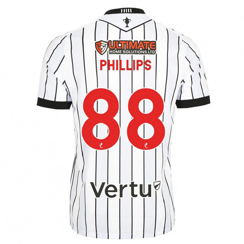 Danxen Kinder Killian Phillips #88 Weiß Schwarz Rot Heimtrikot Trikot 2026/27 T-Shirt