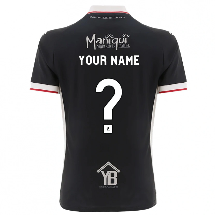 Danxen Kinder Ihren Namen #0 Schwarz Weiß Rot Heimtrikot Trikot 2026/27 T-Shirt