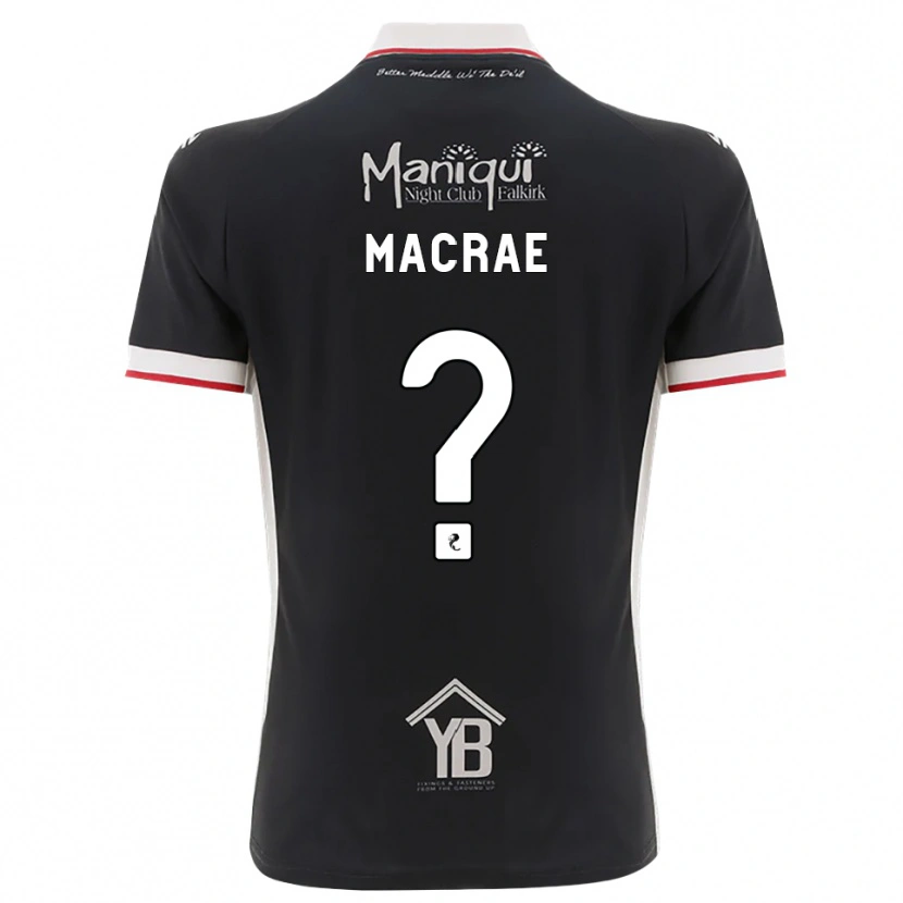 Danxen Kinder Jane Macrae #0 Schwarz Weiß Rot Heimtrikot Trikot 2026/27 T-Shirt