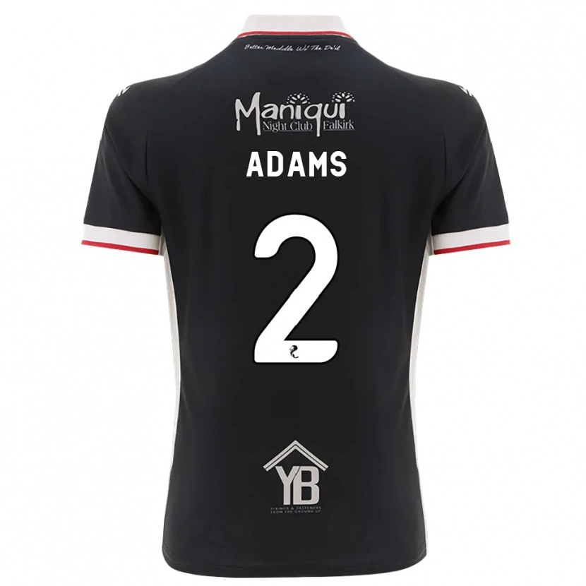 Danxen Kinder Keelan Adams #2 Schwarz Weiß Rot Heimtrikot Trikot 2026/27 T-Shirt