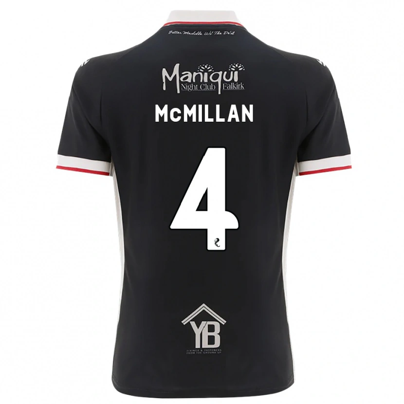 Danxen Kinder Jack Mcmillan #4 Schwarz Weiß Rot Heimtrikot Trikot 2026/27 T-Shirt